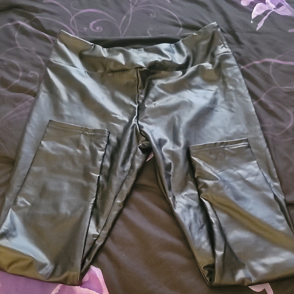 Faux Leather Legging